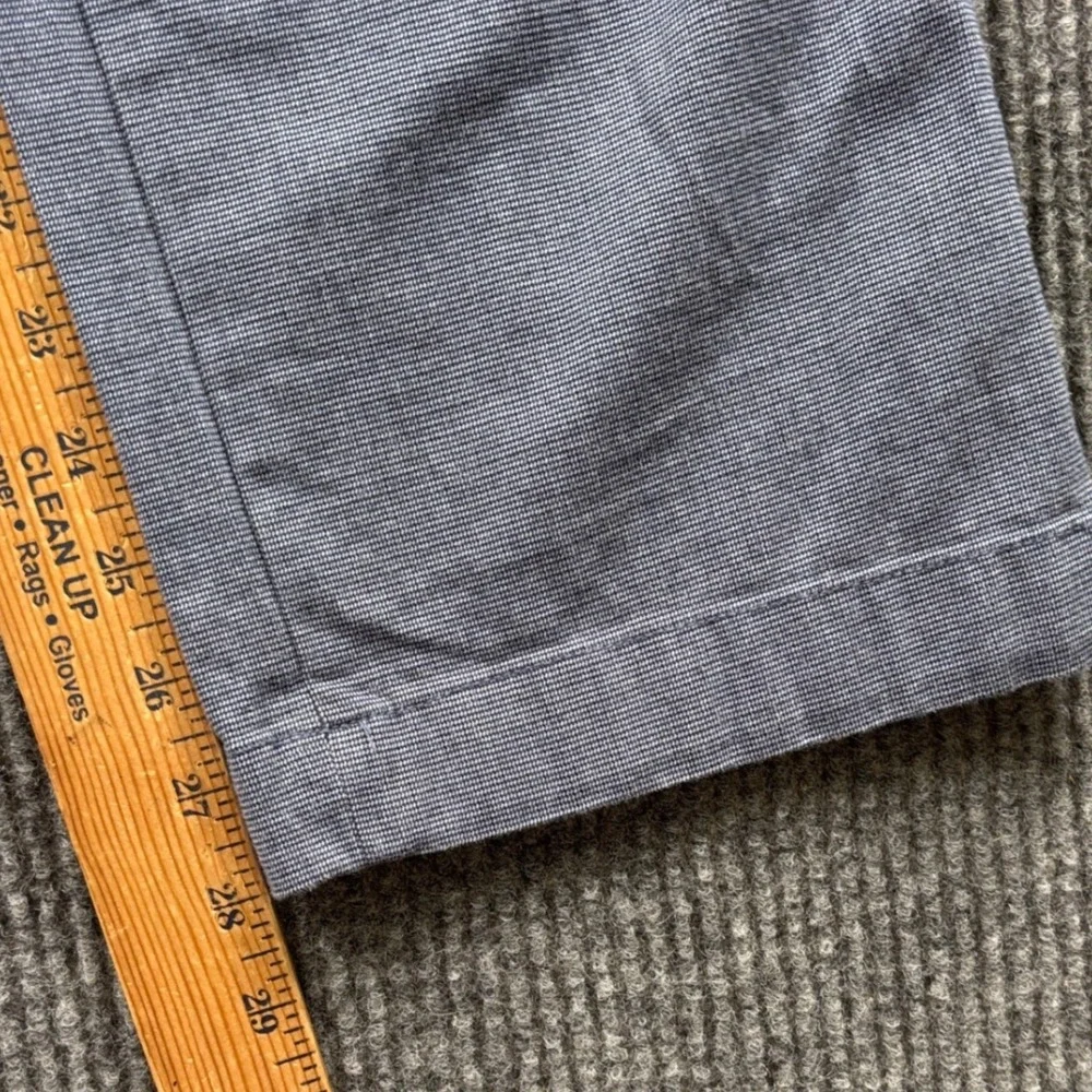 Banana Republic Slim Fit Chino Men 35x28 (Tag 36x30) Blue Micro Texture Trousers